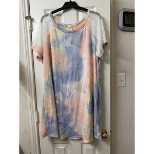 Chicsoul womens plus size dress/coverup 3Xl NWOT